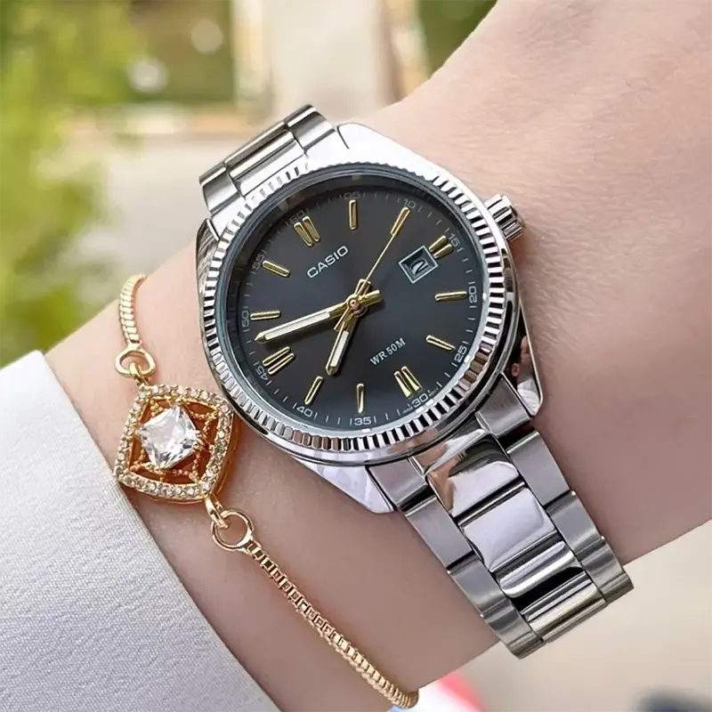 Casio Enticer Quartz Black Dial Ladies Watch- LTP-1302D-1A2